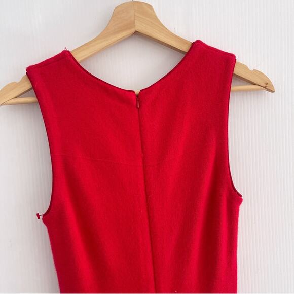 Issa London | Red Fit & Flare Circle Dress Sweater - Picture 5 of 8